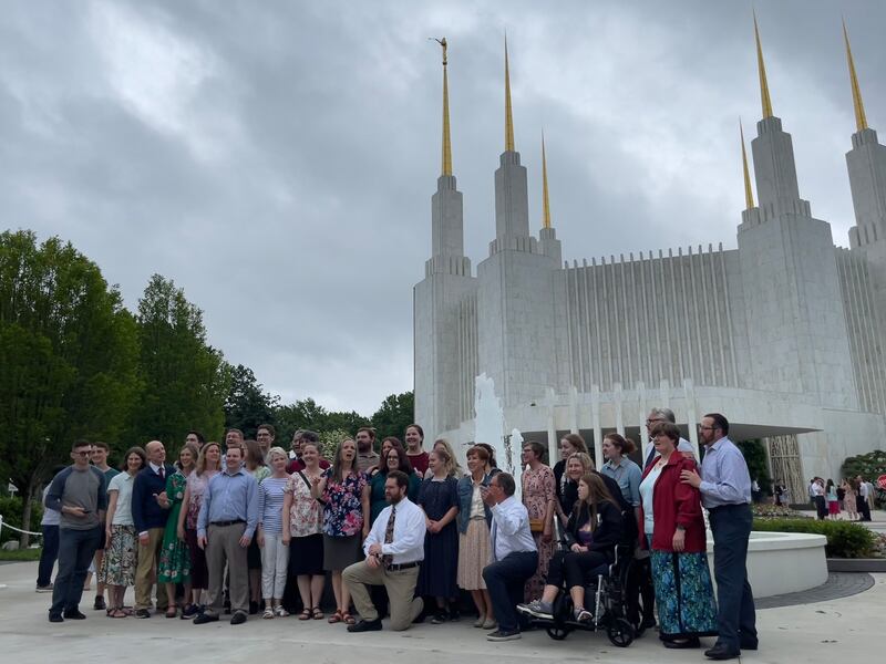 The Minnesota Saints Chorale visited the Washington D.C. Temple open house in Kensington, Md., on May 27, 2022.