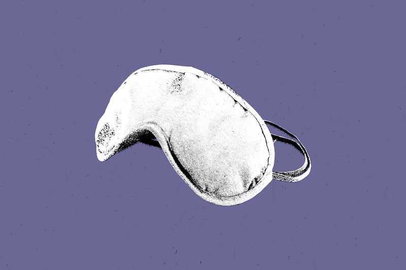 Illustration of a sleeping mask