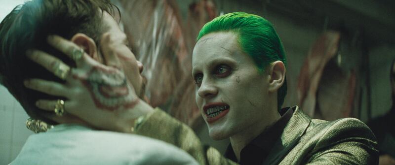 Jared Leto is The Joker in “Suicide Squad.” Whole scenes glimpsed in the film’s trailers were cut out, and despite the trailers’ emphasis on Jared Leto’s Joker, his actual screen time basically amounted to a cameo.