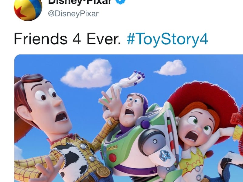 "Toy Story 4" is coming to theaters June 21, 2019.