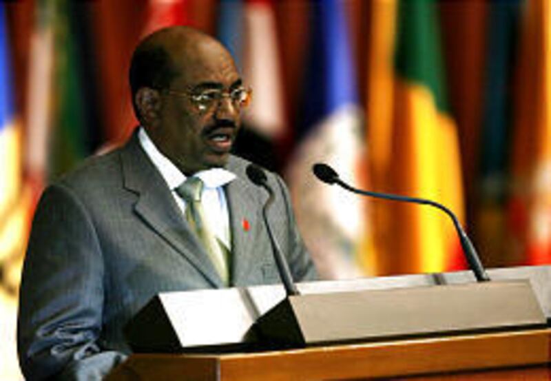 Sudanese President Omar al-Bashir speaks during the 14th Nonaligned Summit in Havana Saturday.
