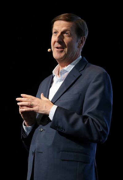 FamilySearch CEO Steve Rockwood, delivers the keynote as RootsTech opens at the Salt Palace in Salt Lake City on Wednesday, Feb. 28, 2018.