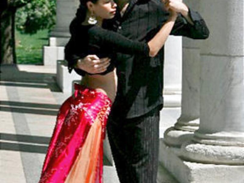 Tara Fortier, left, and Nick Jones will be among instructors at the UTango Festival, which takes place Thursday through Sunday.