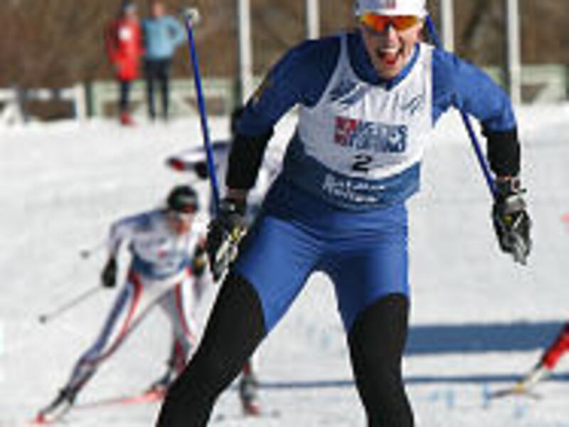 Kikkan Randall wins the women's sprints at the U.S. Cross Country Ski Championships at Soldier Hollow.