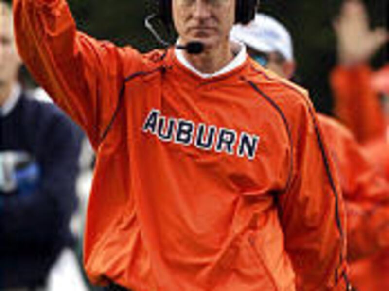 Auburn coach Tommy Tuberville