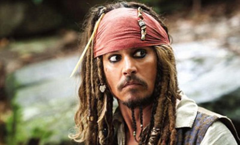 Johnny Depp as Capt. Jack Sparrow in the “Pirates of the Caribbean” films.