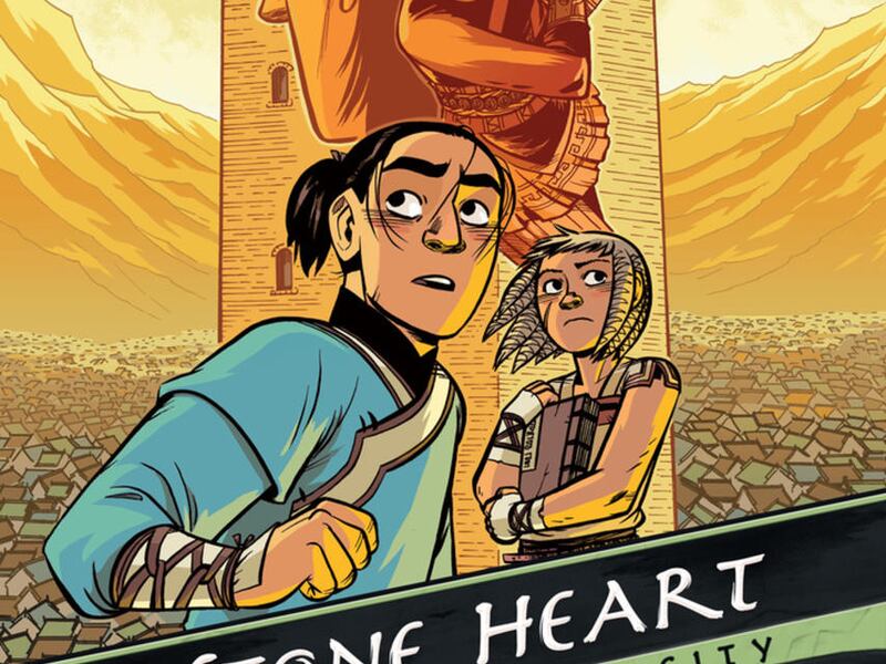 "The Stone Heart: The Nameless City" is by Faith Erin Hicks.