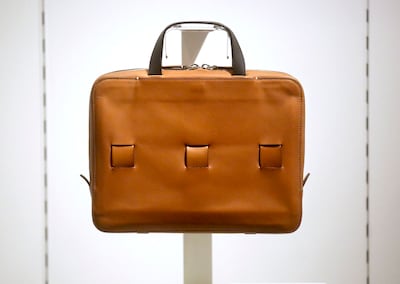 Anson Calder's The Attache is displayed at the City Creek Center store in Salt Lake City on Monday, Dec. 17, 2018.