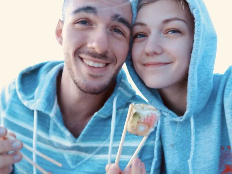 Brian Laundrie and Gabby Petito together in a photo.