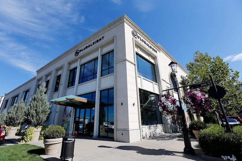 Pluralsight’s headquarters in Farmington are pictured on Friday, Sept. 29, 2017.