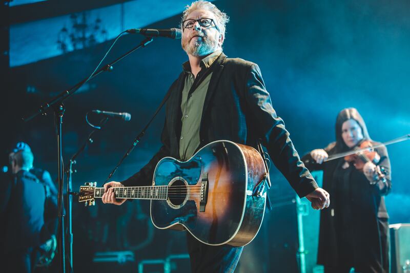 Flogging Molly lead singer Dave King in a recent concert.