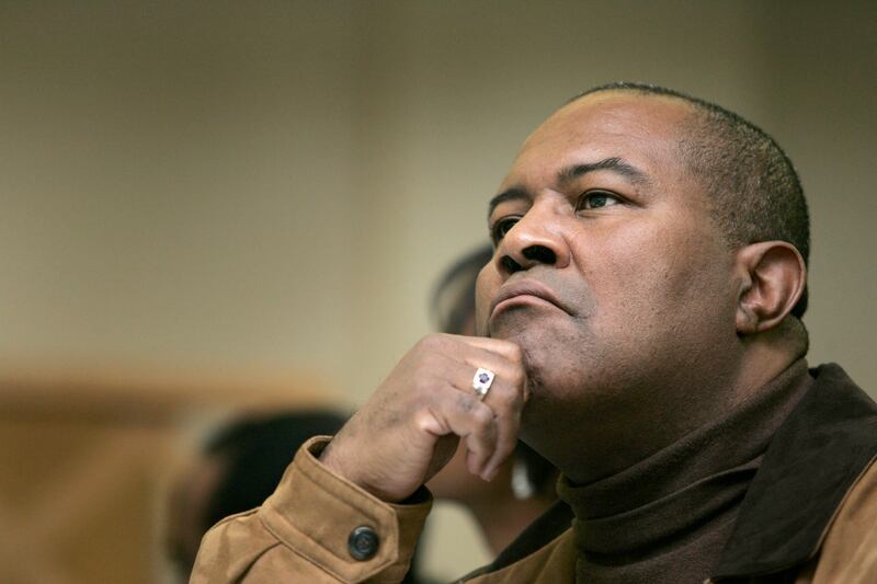 Ron Stallworth listens in on the State of the Black Community panel discussion at Salt Lake Community College's South City campus on Feb. 22, 2008.