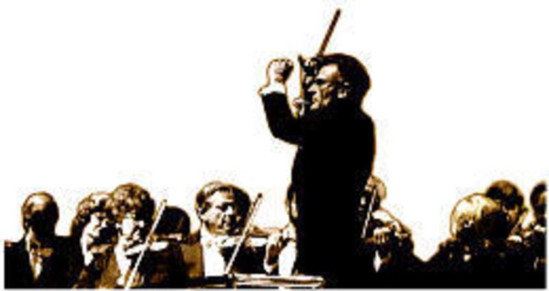 Stanislaw Skrowaczewski conducts the Utah Symphony during its first performance in Symphony Hall (now Abravanel Hall) in 1979.