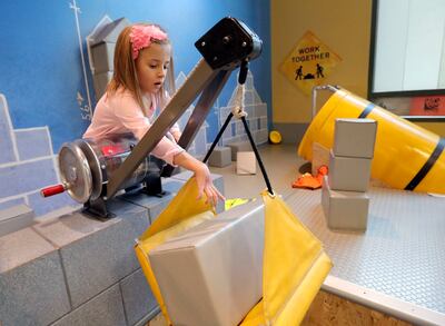 Emersyn Palmer plays at the Discovery Gateway Children's Museum in Salt Lake City on Wednesday, Dec. 19, 2018.