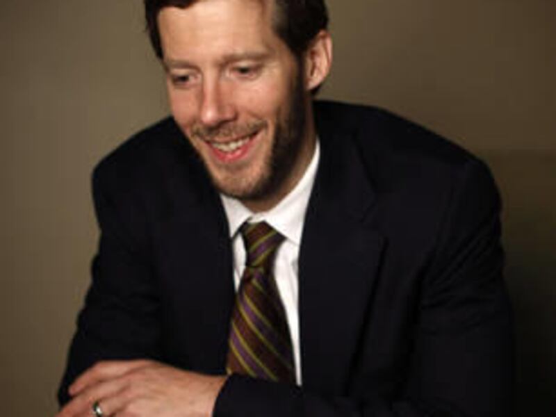 In this Oct. 25, 2010 photo, mountain climber Aron Ralston poses for photos in Los Angeles. Ralston's five-day ordeal trapped in a Utah canyon is chronicled in Danny Boyle's film "127 Hours."