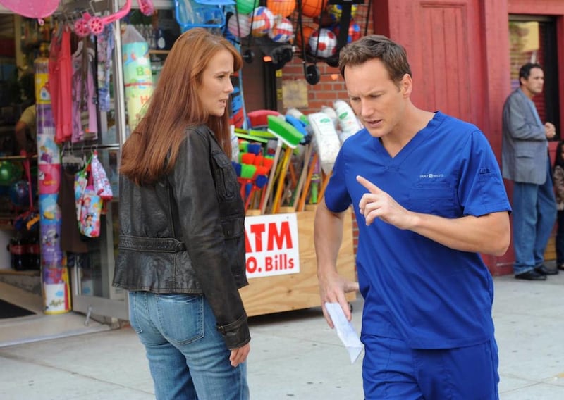 Dr. Michael Holt (Patrick Wilson) and Dr. Anna Paul (Jennifer Ehle) in "A Gifted Man."
