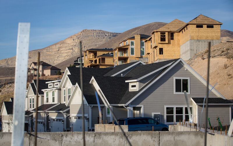 New homes are under construction in Lehi on Thursday, Nov. 15, 2018.
