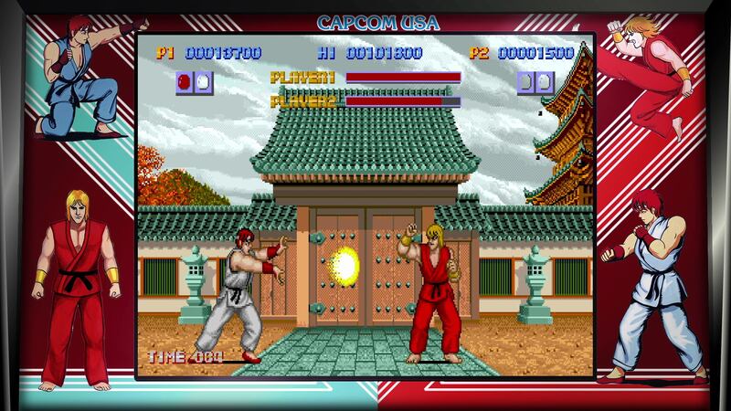 The original "Street Fighter" features Ryu and Ken Masters, two series mainstays.