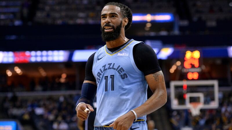 Memphis Grizzlies guard Mike Conley (11) plays in the first half of an NBA basketball game against the Orlando Magic Sunday, March 10, 2019, in Memphis, Tenn.