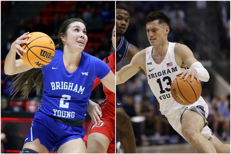 BYU’s Shaylee Gonzales, left, and Alex Barcello had career games last week.