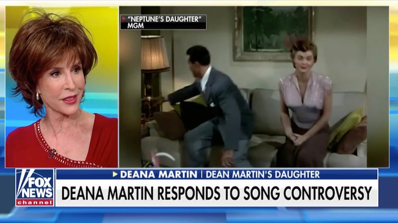 Deana Martin appeared on “Fox and Friends” Monday morning to talk about how her father would react to the ongoing controversy with “Baby, It’s Cold Outside.”
