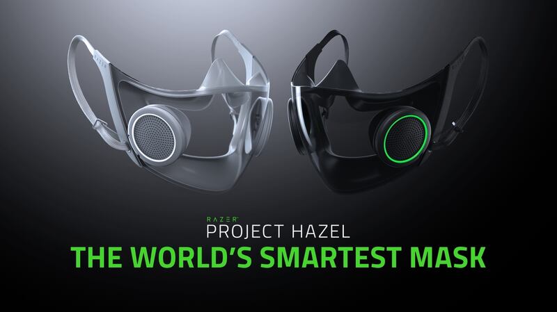 Project Hazel from Razer is the world’s smartest facial mask for everyday use with N95 protection, a replaceable and rechargeable active ventilation system and a transparent shield for social interaction.