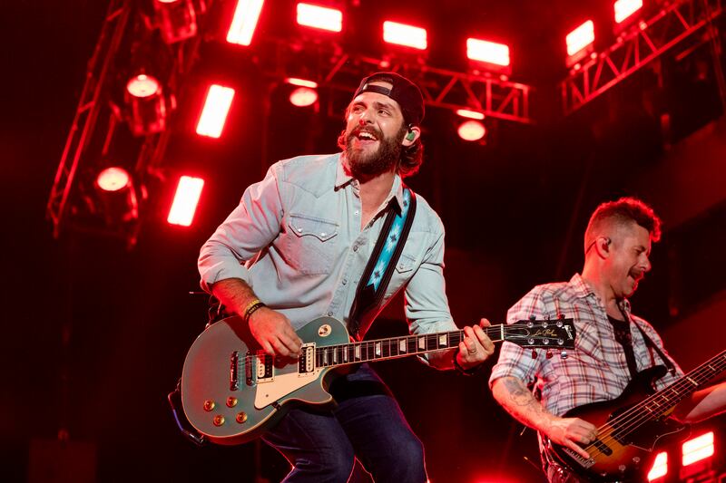 Thomas Rhett performs during CMA Fest in Nashville, Tenn.