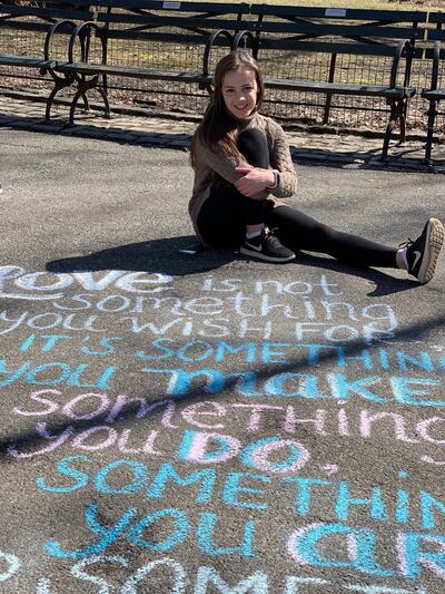 University of Utah student Annie Condon created a kindness initiative called Thoughtline where she posts artistic quotes on kindness.