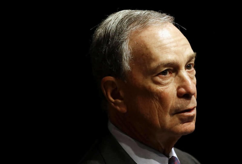 In this Jan. 14, 2013 photo, Michael Bloomberg speaks at a gun violence summit at Johns Hopkins Bloomberg School of Public Health in Baltimore.