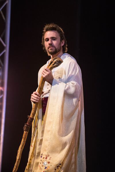 Trent Dahlin as Prospero in the Utah Shakespeare Festival’s 2018 Shakespeare-in-the-Schools production of "The Tempest."