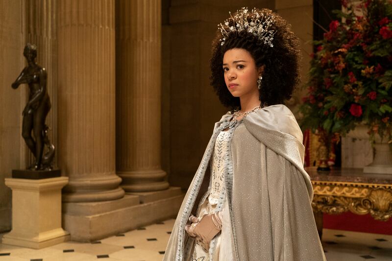India Ria Amarteifio as young Queen Charlotte in “Queen Charlotte: A Bridgerton Story.”