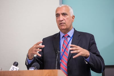 District Attorney Sim Gill announces the formation of a Conviction Integrity Unit at Salt Lake County District Attorney’s Office in Salt Lake City on Monday, Oct. 8, 2018.