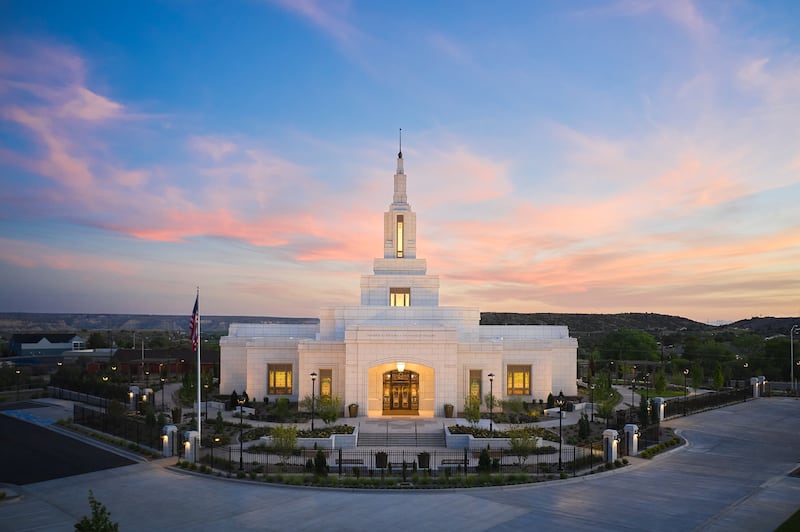 The Farmington New Mexico Temple, which The Church of Jesus Christ of Latter-day Saints invited the public to tour from July 17 to Aug. 2, 2025, sits at 4400 College Boulevard in Farmington, New Mexico.