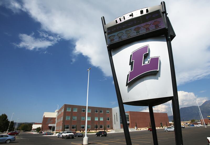 Lehi High School in Lehi.