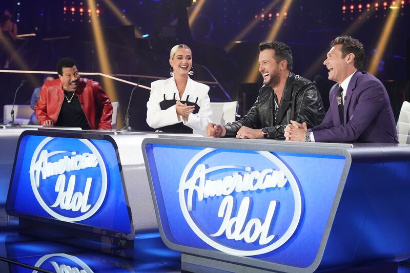 “American Idol” judges Lionel Richie, Katy Perry and Luke Bryan chat with “Idol” host Ryan Seacrest.