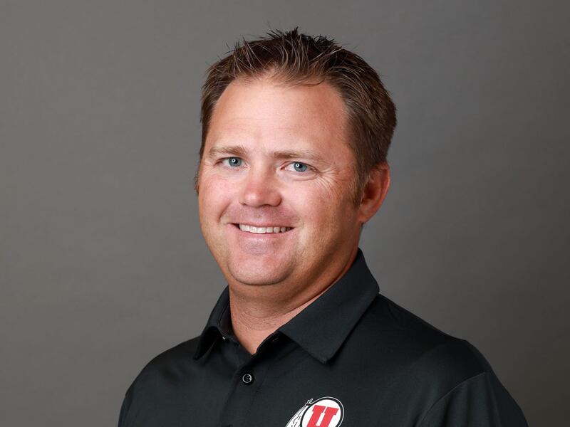 University of Utah golf coach Garrett Clegg.