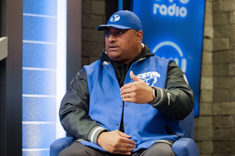 Kalani Sitake talks about his 2024 signing class on early signing day on Dec. 20, 2023. National Signing Day was Feb. 7, 2024,