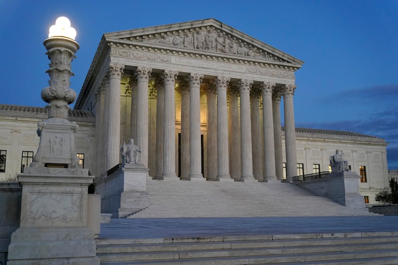 The Supreme Court building in Washington D.C. is pictured.