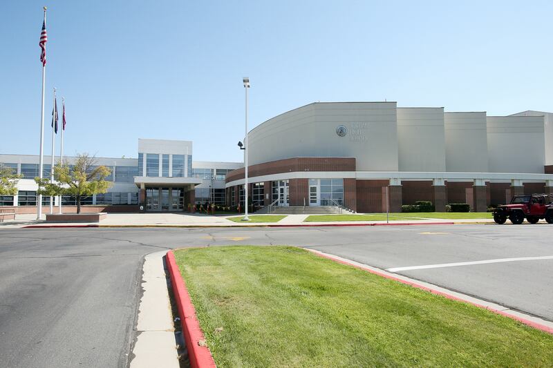 Jordan High School in Sandy is pictured on Monday, Aug. 17, 2020.