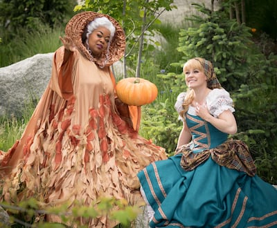 Hale Center Theatre's "Cinderella" featuring Mack as Marie (Fairy Godmother) and Amy Shreeve Keeler as Cinderella.