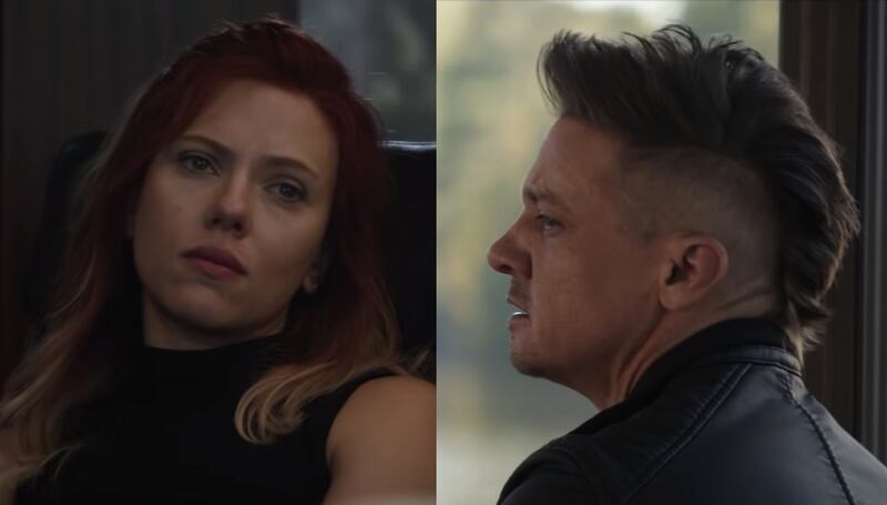The newest trailer for “Avengers: Endgame” dropped online this morning, and it gives us a look at the past and the future of our favorite Avengers. It’s also spurned an online conversation about Black Widow and Hawkeye, namely: what’s going on with their