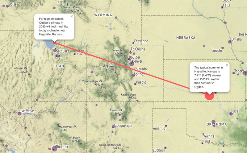 A look at what Ogden will feel like in 2080.