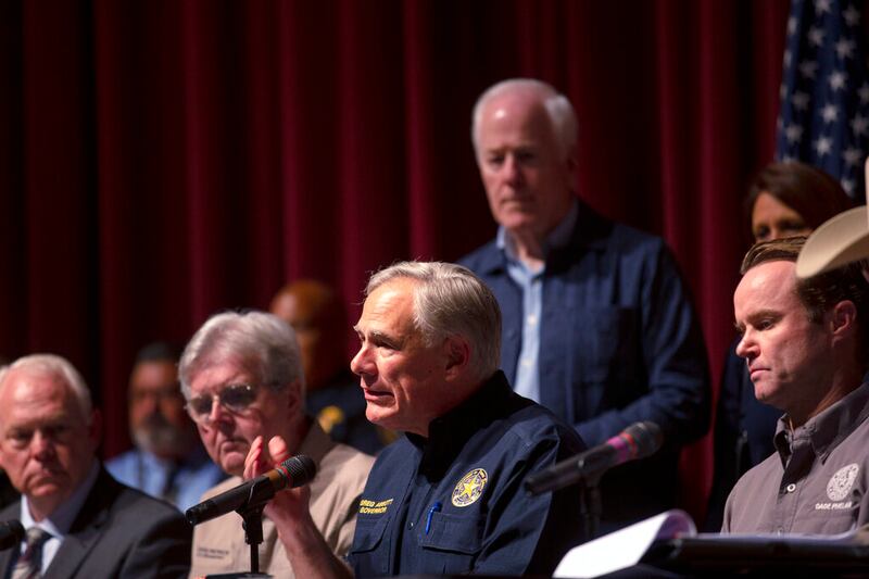 Texas Gov. Greg Abbott speaks during a news conference in Uvalde, Texas Wednesday, May 25, 2022.