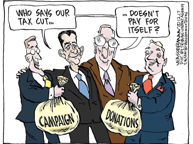 This is a political cartoon.