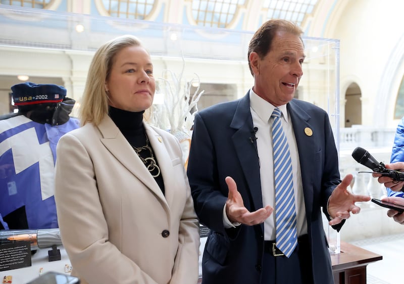 Sarah Hirshland, USOPC president, and Fraser Bullock, Salt Lake City-Utah Committee for the Games president, talk about hosting a future Olympics.