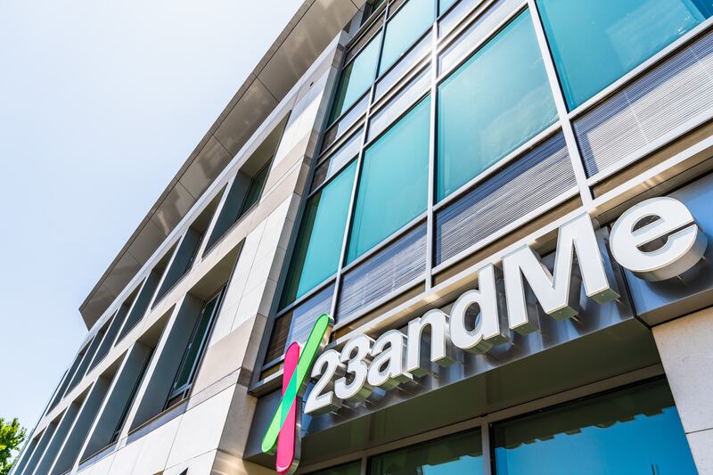 23andMe offices are pictured in Mountain View California.