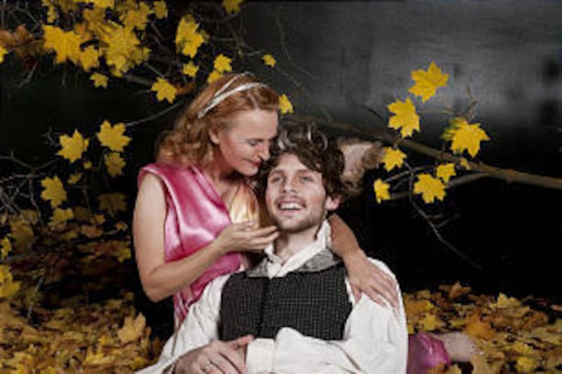 Pills are placed into Damien Hirst's "Lullaby Spring" artwork as it is prepared for auction.