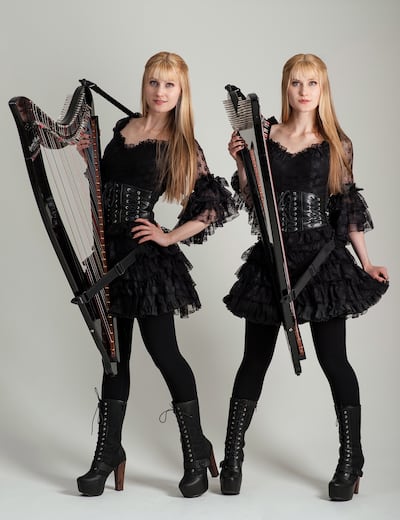 Better known by their self-descriptive band name the Harp Twins, the Kitt sisters’ harp covers of hard rock classics have reached a large population: Their cover of Metallica’s “One” — which features the twins simultaneously rocking out on one harp — has