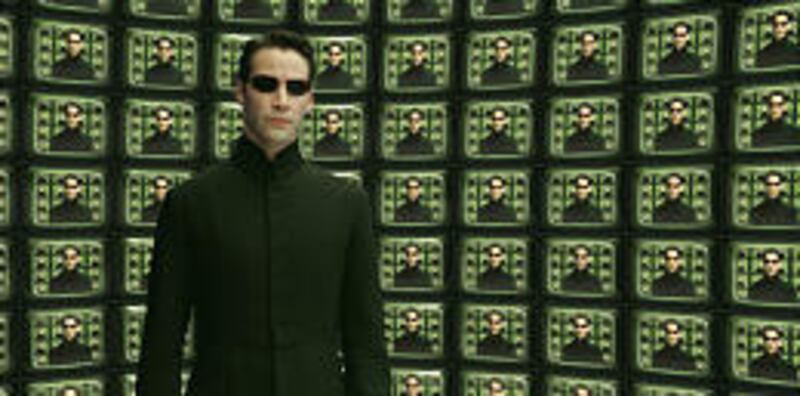 Keanu Reeves in “The Matrix Reloaded.”