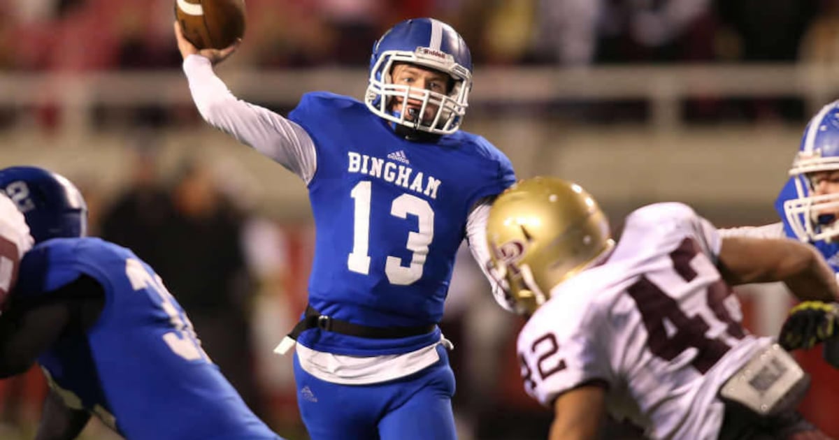 High school football Bingham quarterback took an unlikely path to lead
